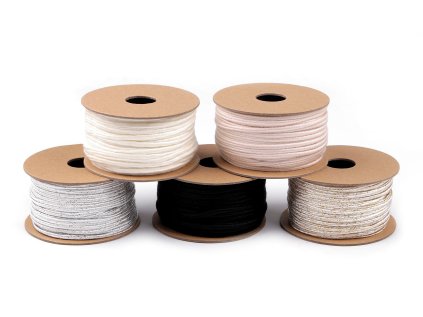 Sutaška šíře 3 mm (Varianta 3 zlatá sv. lurex, Balení 25 m)