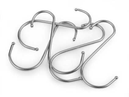 Kovový háček 10 cm (Varianta nikl, Balení 5 ks)