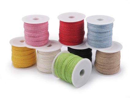 Jutová stuha šíře 6 mm (Varianta 2 režná přírodní, Balení 20 m)