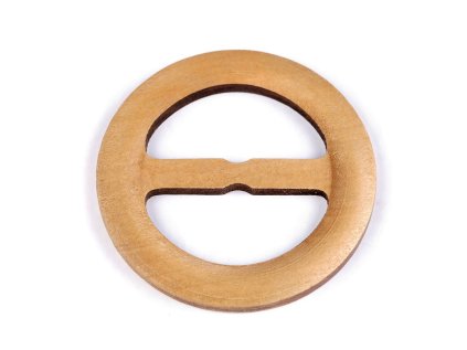 Dřevěná spona na oděvy a macrame, Ø60 mm, průvlek 40 mm