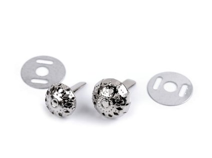 Dvounožkový hřeb / kovové nožičky na kabelky filigrán Ø10 mm; 12 mm (Varianta 1 (Ø10 mm) nikl, Balení 50 sada)