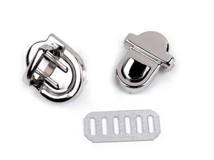 Sada zapínání na tašku 20x29 mm (Varianta 2 růžové zlato, Balení 2 sada)