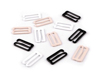 Háček na prádlo šíře 18 mm kovový (Varianta 1 bílá, Balení 10 ks)