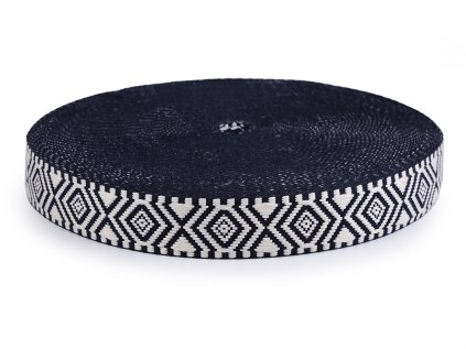 Oboustranný popruh šíře 38 mm (Varianta 1 modrá tmavá, Balení 1 m)