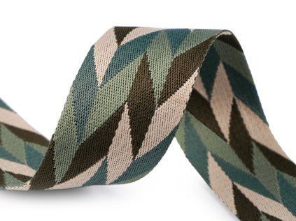 Oboustranný popruh šíře 50 mm (Varianta 1 šedá černá, Balení 1 m)