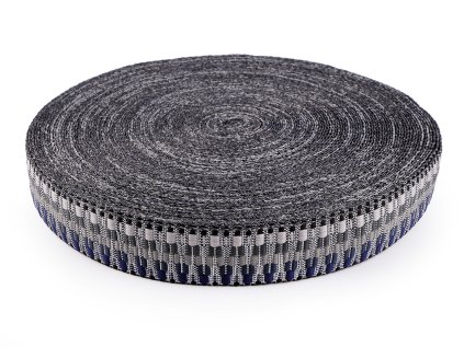 Oboustranný popruh šíře 50 mm (Varianta šedá modrá, Balení 1 m)