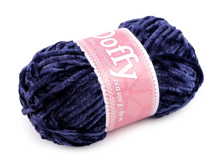 Pletací žinylková příze Doffy 100 g (Varianta 1 (900) bílá, Balení 1 ks)