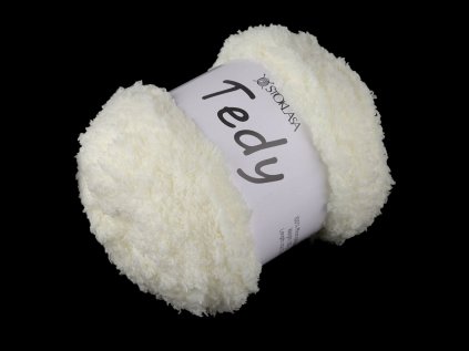 Pletací příze Tedy 100 g (Varianta 1 (02) krémová nejsvět., Balení 1 ks)