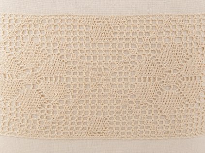 Povlak na polštář s paličkovanou krajkou 45x45 cm (Varianta 1 bílá přírodní, Balení 2 ks)