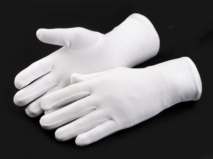 Společenské rukavice pánské (Varianta 1 (25 - 27 cm) bílá, Balení 1 pár)