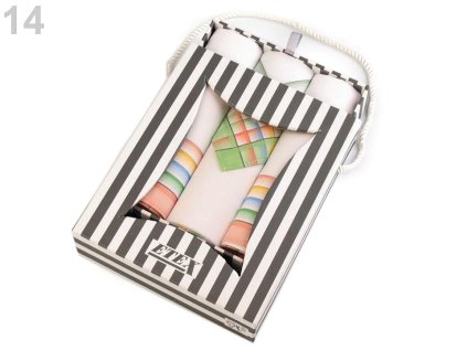 Dámský kapesník / dárková kazeta (Varianta 3 mix náhodných barev a vzorů, Balení 1 krab.)