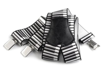 Šle hudební šíře 4 cm délka 120 cm (Varianta 3 červená černá, Balení 1 ks)