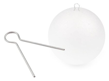 Očka na polystyrenové ozdoby / baňky (Varianta 1 stříbrná, Balení 100 ks)