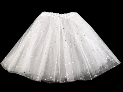 Karnevalová sukýnka (Varianta 1 bílá, Balení 1 ks)