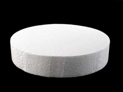 Dortový korpus / podstavec Ø25 cm polystyren (Varianta bílá, Balení 1 ks)