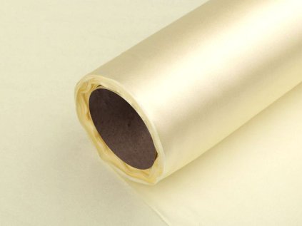 Satén jednostranný / stuha šíře 14 cm (Varianta 01 bílá, Balení 9 m)