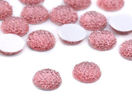 Plastové kamínky / kabošony Ø12 mm k nalepení (Varianta 1 crystal, Balení 20 ks)