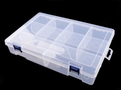 Plastový box / zásobník 6x20x30 cm (Varianta transparent, Balení 1 ks)