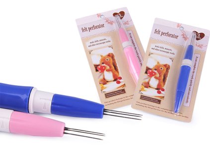 Pero na plstění s jehlami (Varianta 1 růžová, Balení 1 ks)