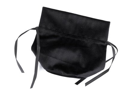 Dárkový pytlík měšec 14x16 cm sametový (Varianta 1 černá, Balení 1 ks)