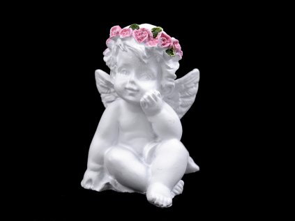 Dekorace anděl - malý (Varianta 3 bílá, Balení 1 ks)