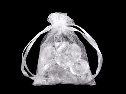 Dárkový pytlík 7x8,5 cm organza (Varianta 3 červená, Balení 100 ks)