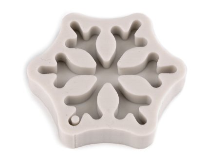 Silikonová forma vločky, vánoční motivy (Varianta 3 (2) růžová, Balení 1 ks)