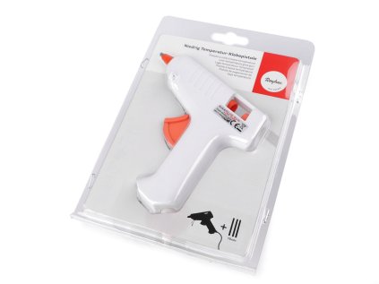 Tavná pistole s nízkou teplotou sada, na lepidlo Ø7 mm (Varianta bílá, Balení 1 ks)