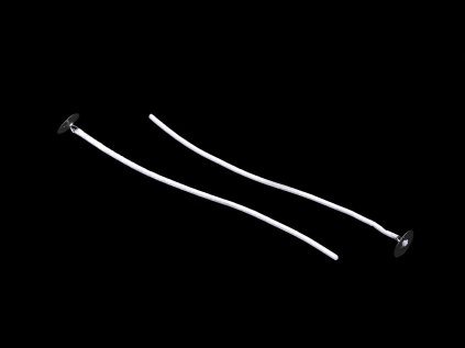 Knot na svíčky s plíškem 13,4 cm (Varianta bílá, Balení 10 ks)