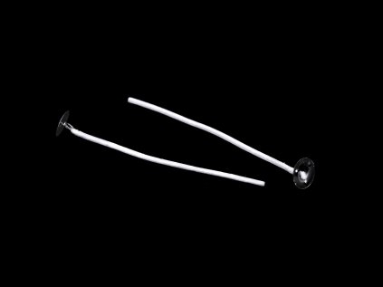 Knot na svíčky s plíškem 8,5 cm (Varianta bílá, Balení 20 ks)