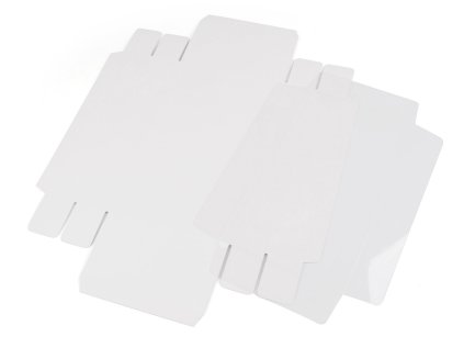 Papírová krabice s průhledným víkem (Varianta 1 bílá, Balení 10 ks)