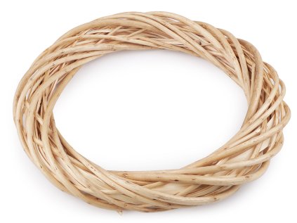 Proutěný věnec Ø40 cm (Varianta přírodní sv., Balení 1 ks)