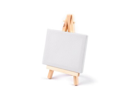 Mini malířský stojan s plátnem (Varianta 1 (8x10 cm) bílá, Balení 1 ks)