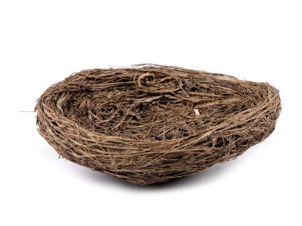 Proutěné hnízdo Ø15 cm (Varianta přírodní stř., Balení 1 ks)