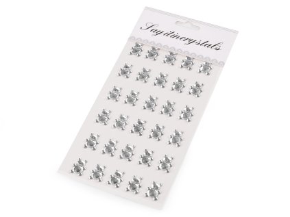 Samolepicí ozdoby na lepicím proužku (Varianta 1 crystal medvěd, Balení 12 karta)