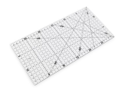 Pravítko na patchwork 15x30 cm (Varianta transparent, Balení 1 ks)