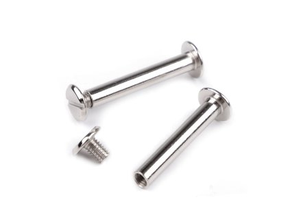 Knihařský šroub 29 mm, 39 mm (Varianta 1 (29 mm) nikl, Balení 10 pár)
