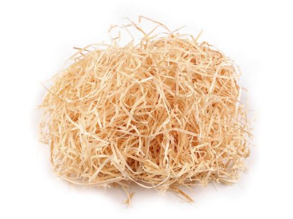 Dekorační dřevitá tráva / vlna 30 g (Varianta přírodní, Balení 1 sáček)