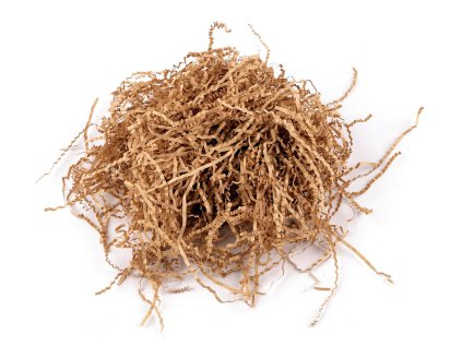 Dekorační papírová tráva 1 kg zvlněná (Varianta 1 krémová světlá, Balení 1 sáček)