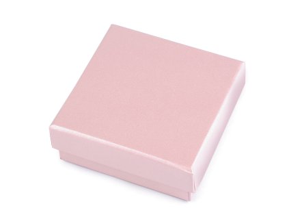 Krabička na šperky 9x9 cm (Varianta 1 pudrová perleť, Balení 1 ks)