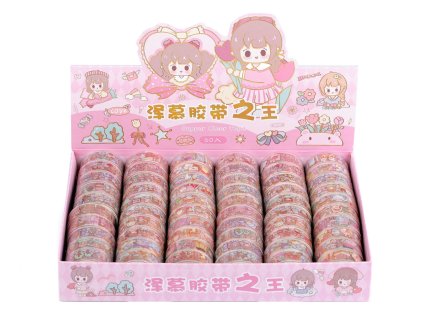 Ozdobná lepicí páska s dětským motivem šíře 15 mm (Varianta mix, Balení 10 ks)