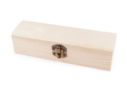 Dřevěná krabička k dozdobení (Varianta přírodní, Balení 1 ks)