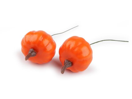 Umělé dýně (Varianta 1 oranžová s drátkem, Balení 2 ks)