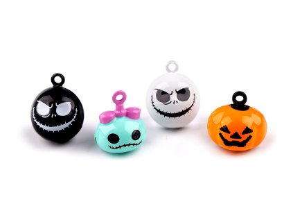 Rolničky halloween (Varianta 1 bílá, Balení 2 ks)