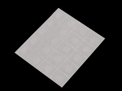 Oboustranné gelové tečky, samolepicí Ø12 mm (Varianta transparent, Balení 1 sáček)