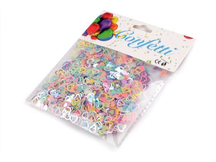 Konfety srdce - na párty, svatbu, oslavu (Varianta 1 mix AB, Balení 1 sáček)