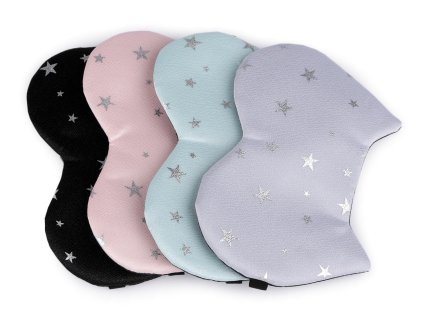 Maska na spaní plyšová (Varianta 5 bílá, Balení 1 ks)