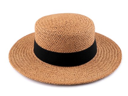 Dámský letní klobouk / slamák (Varianta 1 přírodní sv., Balení 1 ks)