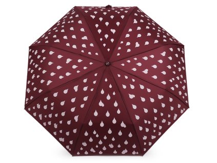 Dámský skládací vystřelovací deštník kapky kouzelný (Varianta 2 modrá tmavá, Balení 1 ks)