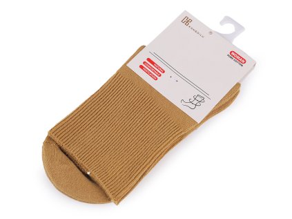 Dámské / dívčí bavlněné ponožky se zdravotním lemem (Varianta 6 terakota, Balení 1 pár)